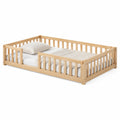 Cama infantil de madera de pino 140x70 cm